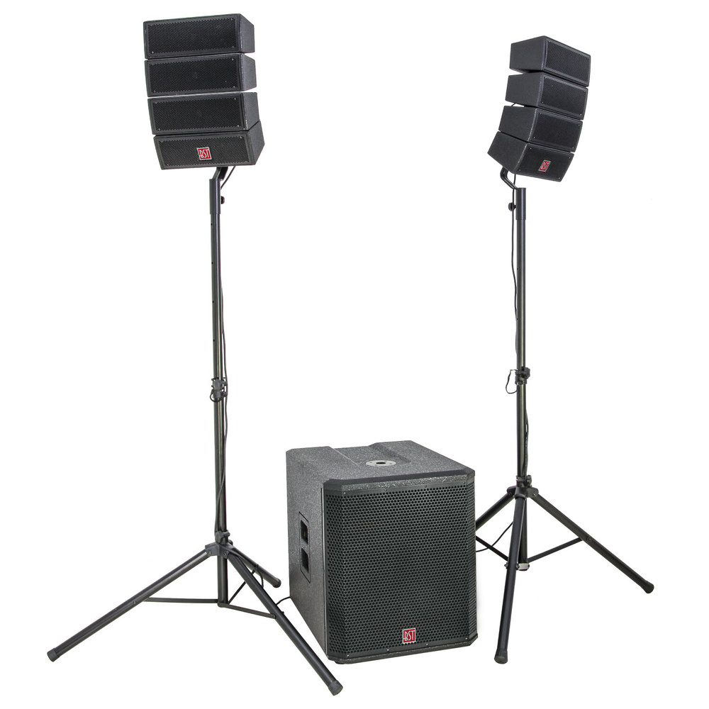 HELIOS2.1 SYSTEME SON ACTIF 2.1 LINE ARRAY 8 SATELLITES + 1 SUBWOOFER 900W 