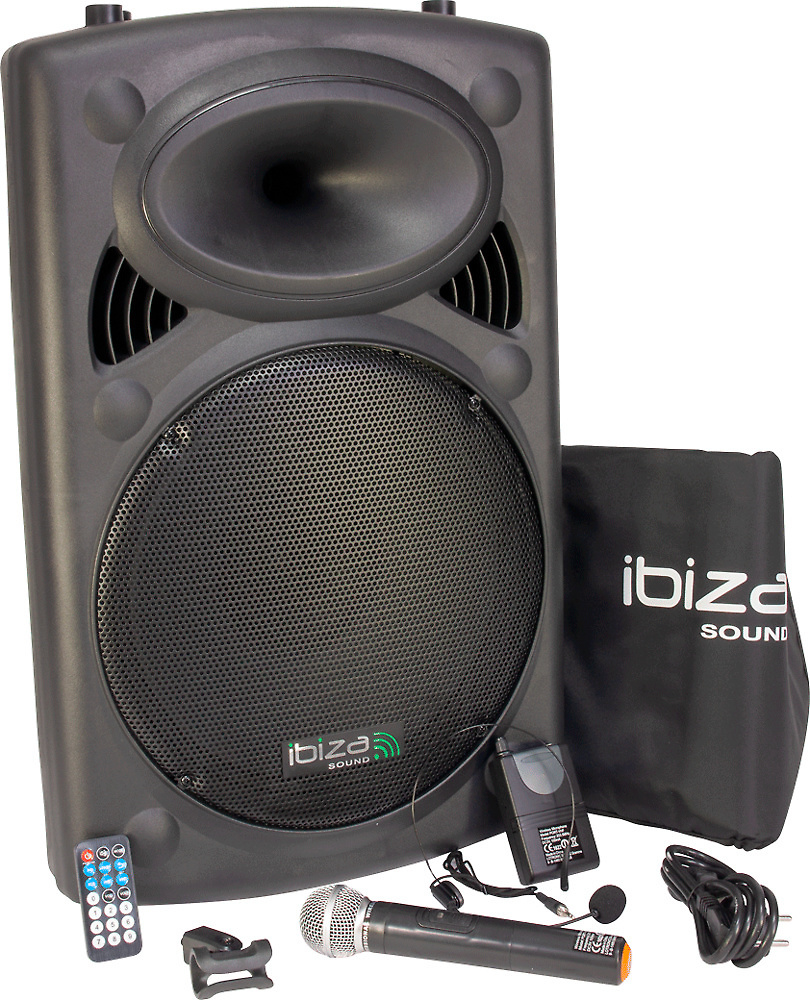 IBIZA SOUND ALTAVOZ PORTATIL PORT15VHF-BT. 