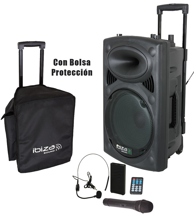 IBIZA SOUND PORT 15 UHF-2 MICROS -PRO-VERSION 