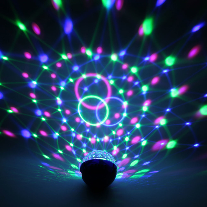 MOVING MUSIC USB Efecto RGB. Puntos de luz y movimiento PAN. 